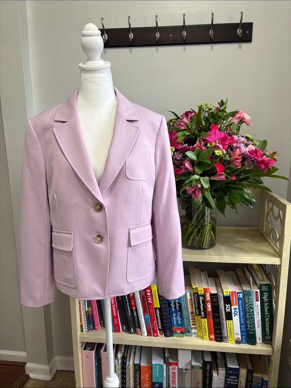 J. Crew Shrunken-fit Blazer in Lilac